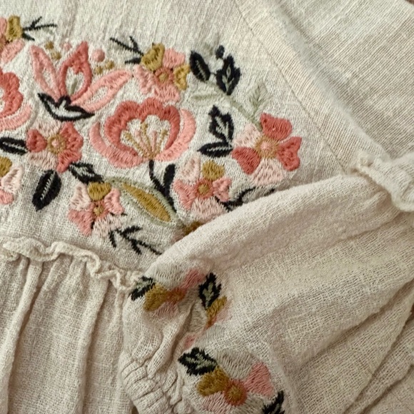 Jessica Simpson Toddler Embroidered Floral Dress boho cottagecore - Picture 7 of 8